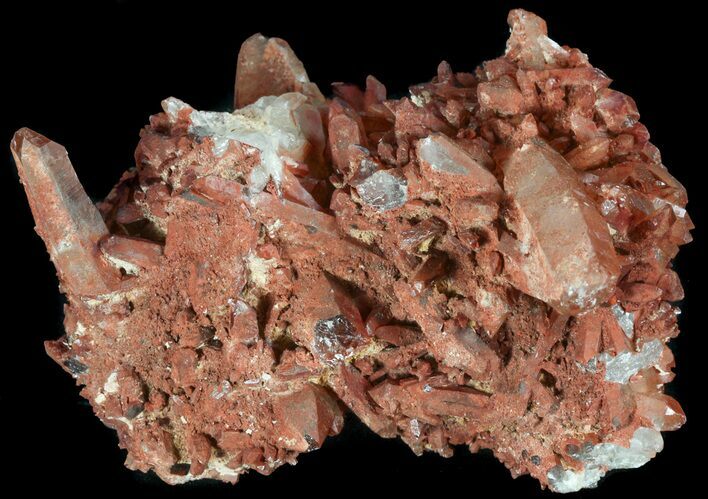 Natural Red Quartz Crystals - Morocco #51841